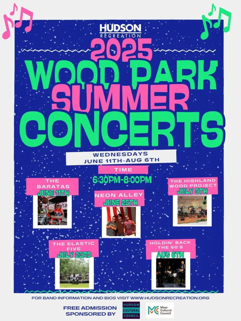 2025 Wood Park Summer Concert Series poster