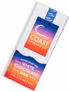 COAST Cannabis Co. White Chocolate Cookies and Cream edible bar