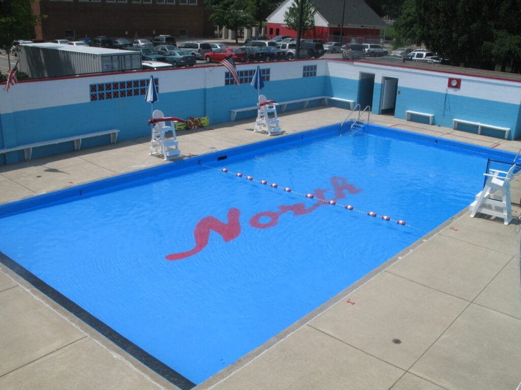 World War II Memorial Pool in North Attleboro, MA