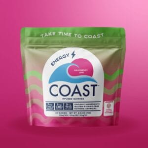 COAST Cannabis Co. Raspberry Lime Weed Gummies